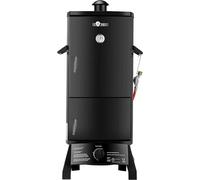 Barbecue à gaz "PORTLAND" | Inclut le tuyau de gaz et le régulateur de pression | Inclut un bac à eau et une chambre de fumage | Barbecue fumoir | Fumoir | AY 317