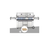 Barbecue à gaz Prestige Pro 825 + Pierre à pizza large rectangle