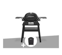 Barbecue à gaz Q 1200N noir avec pied + Housse - Weber