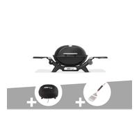 Barbecue à gaz q 1200n noir + housse + spatule - weber