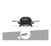 Barbecue à gaz q 1200n noir + rôtissoire - weber