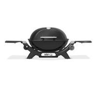 Weber Barbecue à gaz Q1200N – brûleur 2,94 kW, grilles fonte, tablettes latérales, Noir