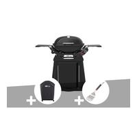 Barbecue à gaz q 2800n+ chariot noir + housse + spatule - weber