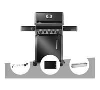 Barbecue à gaz Rogue 425 RB 3 brûleurs + 1 réchaud latéral + 1 brûleur rôtissoire + Rôtissoire + Plancha + Boitier de fumage - Napoléon