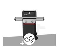 Barbecue à gaz spirit e-210 + set d'accessoires clipsables weber works - weber