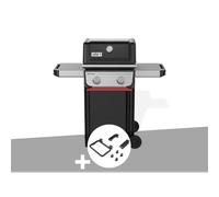 Barbecue à gaz spirit e-210 + set d'accessoires clipsables weber works - weber