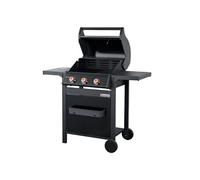 - Barbecue à gaz SPRING II 3 Feux - Surface de cuisson mixte - 1/2 plaque Fonte- 1/2 grille Fonte - 9,45 kW