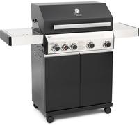 Barbecue à gaz TAINO BLACK 4+1, 4 brûleurs avec brûleur latéral et brûleur Sear-Burner en céramique, noir mat