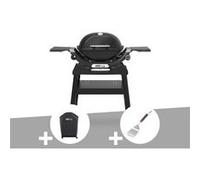Barbecue à gaz q 1200n noir avec pied + housse + spatule - weber