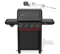 Barbecue à gaz Weber Spirit EPX-435R Stealth + Rôtissoire