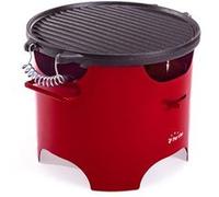 Barbecue à l'éthanol 0.5L en acier rouge BB03 Rouge