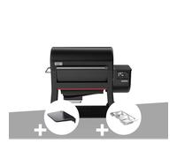 Barbecue à pellets searwood xl 600 + plan de travail + kit de fumage - weber