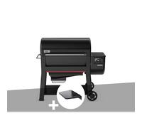 Barbecue à pellets searwood xl 600 + plan de travail - weber