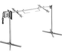 Barbecue à rôtissoire, AC220-240V Kit de barbecue à rôtissoire électrique à 8 niveaux de hauteur, kit de barbecues à rôtissoire avec une capacité de charge de 60 kg, moteur 38 W, kits de cuisson autom