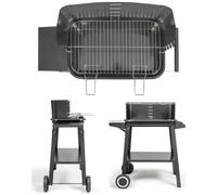 Barbecue Acier Noir à charbon - tablette Surface de cuisson 48.5cm x 28.8cm