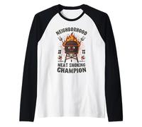 Barbecue Amusant pour Papa, Viande, Fumage, Barbecue Manche Raglan