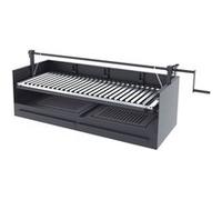 Barbecue argentin bois et charbon FM BVE-100 100cm grille suspendue à manivelle G