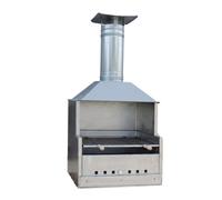 Barbecue au charbon de bois avec capot L 77 X P 57,5 Tôle d'aluminium