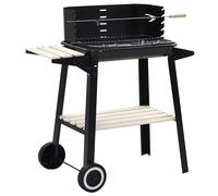 Barbecue au Charbon de Bois avec Roulettes Fumoir Grils d'Extérieur vidaXL