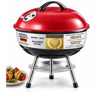 Barbecue au charbon de bois - Barbecue à couvercle - Grill de table - 40 cm - Vert