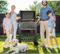 Barbecue au charbon de bois - Barbecue - Fumoir - Barbecue à gaz - Barbecue kamado - Surface de cuisson XXL : 57x42 cm