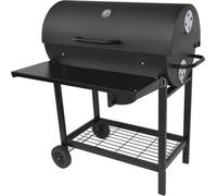Barbecue au Charbon de Bois Fieldmann FZG 1007, Surface de Cuisson 71 x 38 cm, Foyer 76 x 42 cm, Tôle d'Acier, Thermomètre Intégré