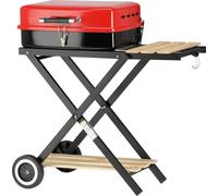 Barbecue au charbon de bois pliable, 45 x 33,5 cm