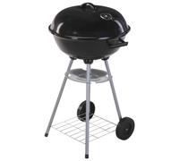 Barbecue au charbon de bois rond 57 cm - Noir