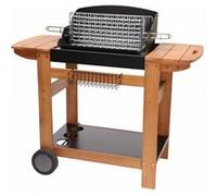 Somagic Barbecues Barbecue au charbon Senlis – chariot bois, cuve noire