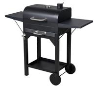 Barbecue au charbon de bois sur roulettes 48 x 32 cm