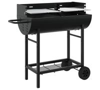 Barbecue au charbon de bois vidaXL 96,5 x 42,5 x 88,5 cm Noir