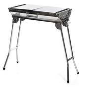 Barbecue au charbon pliable - Grill portable en acier inoxydable - 81x33x73 cm