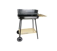 Barbecue de jardin au charbon de bois avec étagères et roulettes MG905