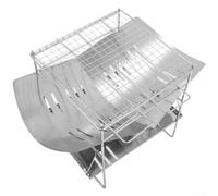 Barbecue Camping Acier Démontable Compact Barbecue Camping Acier | Structure détachable, montage pour rapide, transport pour facile, de rangement, parfait camping car(B)