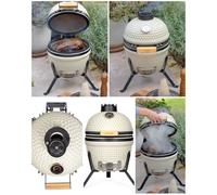 Barbecue céramique Kamado Thermomètre intégré SUR TREPIEDS Pour griller, cuire et fumer
