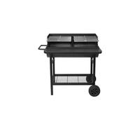 Barbecue à charbon 71 x 35.5cm avec chariot - Red Deco - ALABAMA -