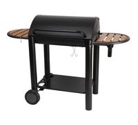 Barbecue charbon de bois Vulcano 3000 - SOMAGIC - Cuve fonte, couvercle, grille acier chromé - Sur chariot