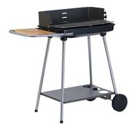 Barbecue charbon ESSENTIELB EBCA3 noir gris sur pieds, 37x23 cm