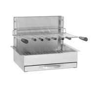 Forge Adour - Barbecue Charbon 961.56 Inox Encastrable 56 Cm