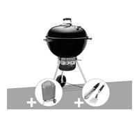 Barbecue charbon Master-Touch GBS 57 cm E-5750 Noir + Housse + Kit ustensiles Premium 2 pièces ¿ Weber