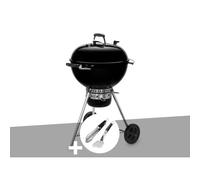 Barbecue charbon Master-Touch GBS 57 cm E-5750 Noir + Kit ustensiles Premium 2 pièces ¿ Weber