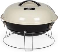 Barbecue Charbon Portable LIVOO DOC301, ø34 cm, Grille Chromée, Hauteur 18 cm, Loquets de Sécurité
