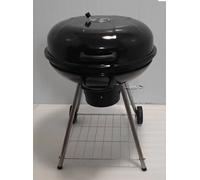 Barbecue Charbon sur Chariot Bicook - Grande Grille - Réglable en Hauteur - Idéal 8 Personnes