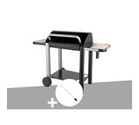 Barbecue charbon Vulcano 3000 + Kit tournebroche - Somagic