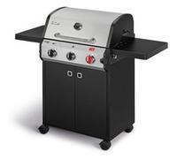 Barbecue Chicago Next 3R Turbo - ENDERS - 3 brûleurs dont 1 Turbo Zone - Grille Switch Grid, 60x42 cm - Tablettes - 10,6 kW Noir G