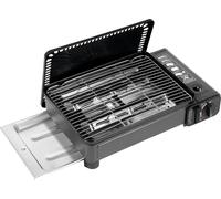 Barbecue de camping portable, compatible avec les récipients de gaz butane, léger et autonome, noir
