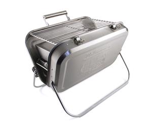 Barbecue de coffre VW Collection - Barbecue emblématique de Volkswagen - Acier inoxydable - Dimensions de la grille : 32,5 x 23 cm