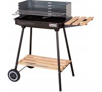 Barbecue de jardin au charbon de bois avec étagères et roulettes MG905