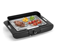 Clatronic Barbecue de table BQ 3841 – 2000W, grille chromée, pare-vent, Noir