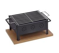 Sauvic - Barbecue de table 02905 Compact - Grille inoxydable 18/8 25 x 20 cm